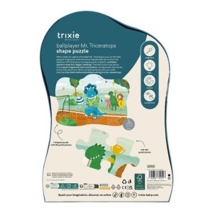 Puzzle à forme footballeur mr. triceratops 35 pièces Trixie