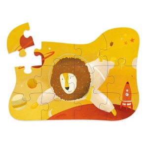 Puzzle à forme astronaute mr. lion 12 pièces Trixie