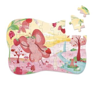 Puzzle à forme fée des fruits mrs. butterfly 35 pièces Trixie