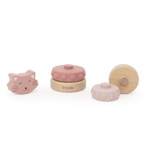 Tour à empiler en bois et silicone mrs. cat Trixie