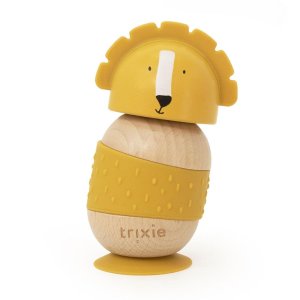 Jouet oscillant en bois et silicone avec ventouse mr. lion Trixie
