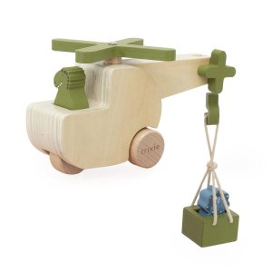 Hélicoptère d'animaux en bois Trixie