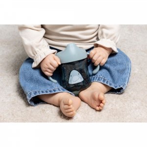 Tasse d'apprentissage avec poignées en silicone - mr. shark Trixie