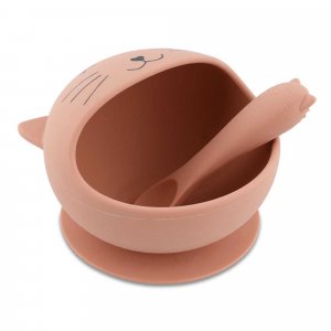 Set premier repas bébé en silicone - mrs. cat Trixie
