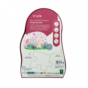 Puzzle enfant à forme - les fleurs de mrs. rabbit - 12 pièces Trixie