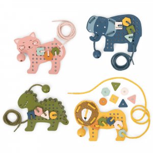 Jeux de laçage bois animaux - all animals Trixie