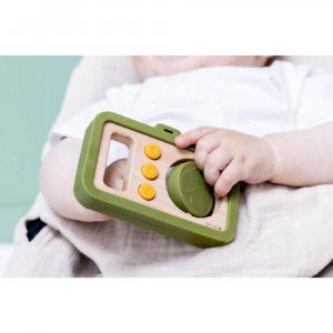 Appareil photo bébé en silicone et bois - mr. dino Trixie