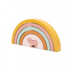 Arc-en-ciel enfant à empiler en bois - mrs. cat Trixie