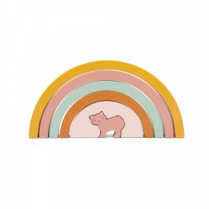 Arc-en-ciel enfant à empiler en bois - mrs. cat Trixie