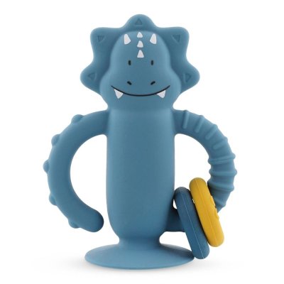 Jouet sensoriel en silicone avec ventouse mr. triceratops