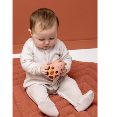 Hochet sensoriel en silicone mrs. cat