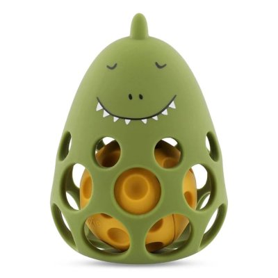 Hochet sensoriel en silicone - mr. dino