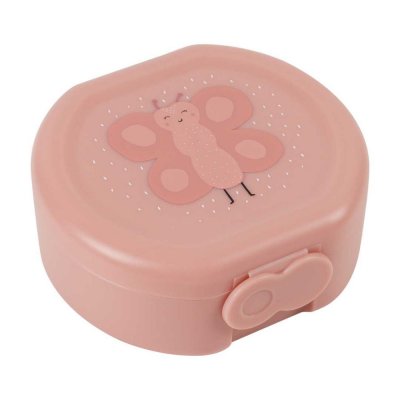 Lot de 2 boîtes à goûter à clip rondes - mrs. butterfly