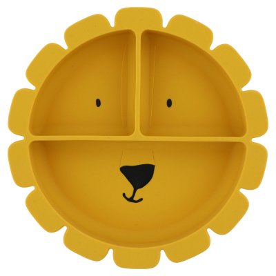 Assiette compartimentée avec ventouse mr. lion