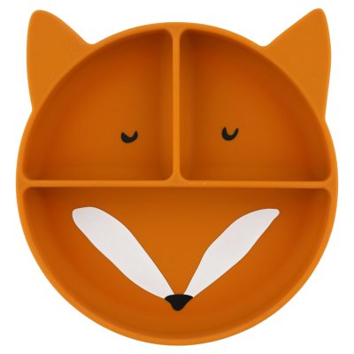 Assiette compartimentée avec ventouse mr. fox