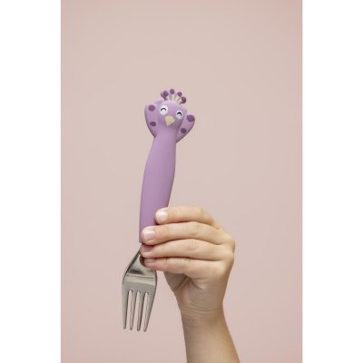 Lot de 3 couverts en silicone mrs. peacock