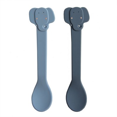 Lot de 2 cuillères en silicone mrs. elephant