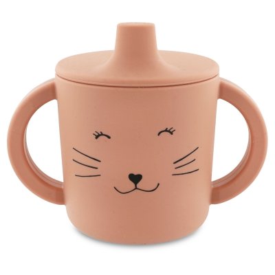Tasse d'apprentissage en silicone mrs. cat