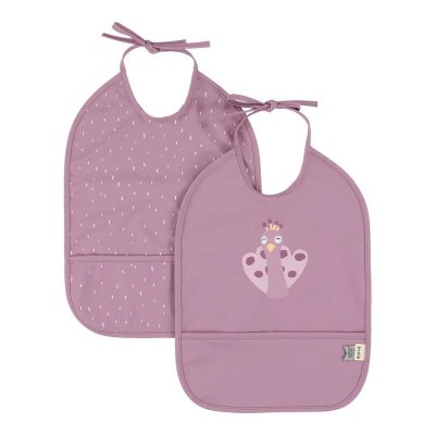 Lot de 2 bavoirs imperméables mrs. peacock