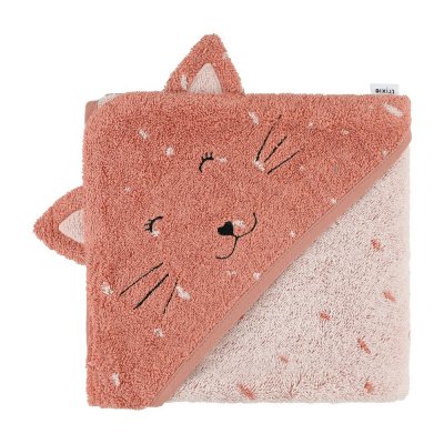 Cape de bain bébé mrs. cat - 75 x 75 cm