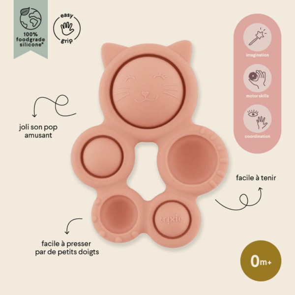 Jouet d'activité pop-it en silicone mrs. cat Trixie