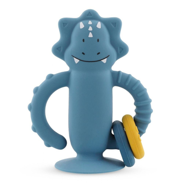 Jouet sensoriel en silicone avec ventouse mr. triceratops Trixie
