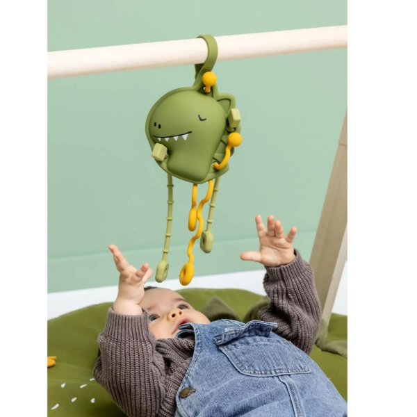 Jouet sensoriel à tirer en silicone mr. dino Trixie