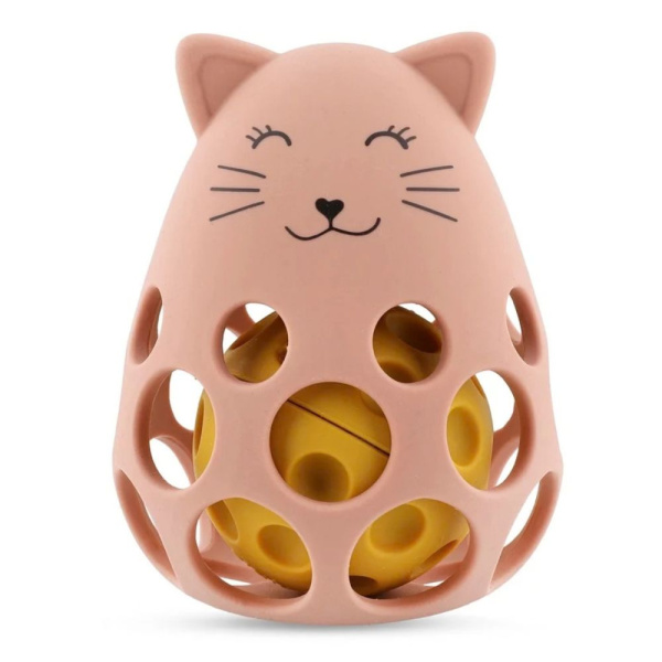 Hochet sensoriel en silicone mrs. cat Trixie