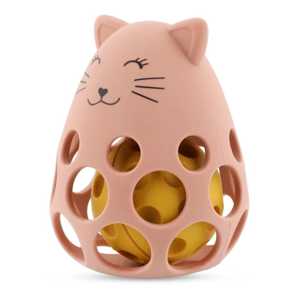 Hochet sensoriel en silicone mrs. cat Trixie