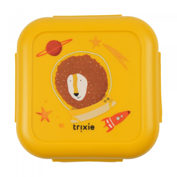 Boîte à goûter avec clips carée - spaceman mr. lion Trixie