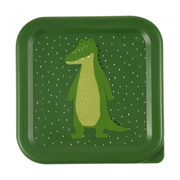 Lot de 3 boîtes à goûter carrées - mr. alligator Trixie