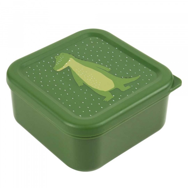 Lot de 3 boîtes à goûter carrées - mr. alligator Trixie