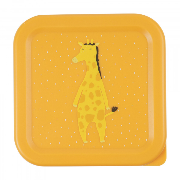 Lot de 3 boîtes à goûter carrées - mr. giraffe Trixie