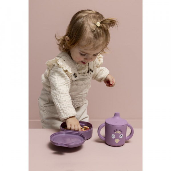 Lot de boîtes à goûter à clip rondes - mrs. peacock Trixie