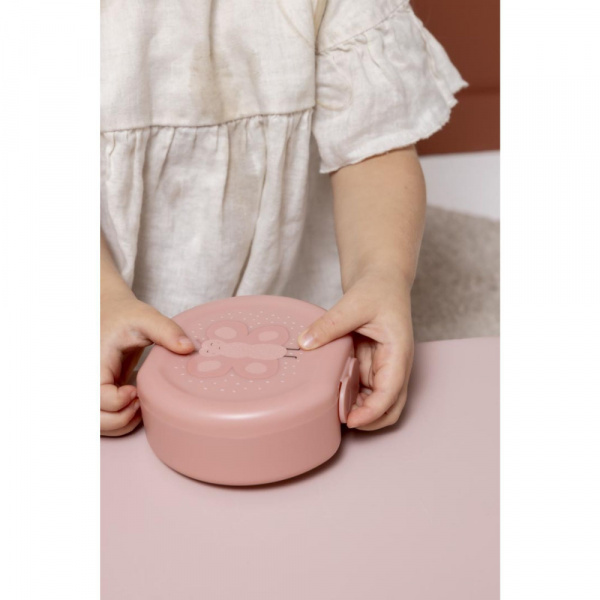 Lot de 2 boîtes à goûter à clip rondes - mrs. butterfly Trixie