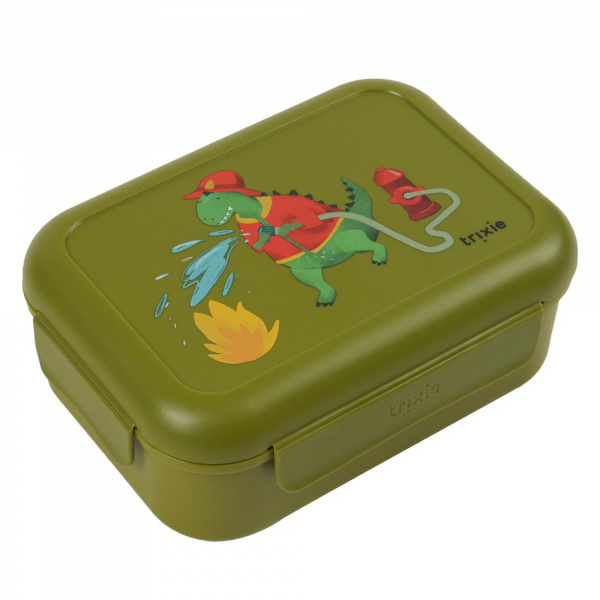 Boîte repas avec clips - fireman mr. dino Trixie