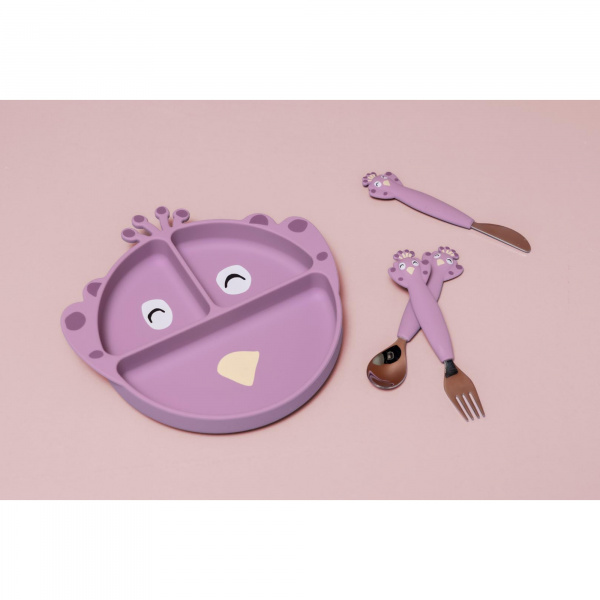 Lot de 3 couverts en silicone mrs. peacock Trixie