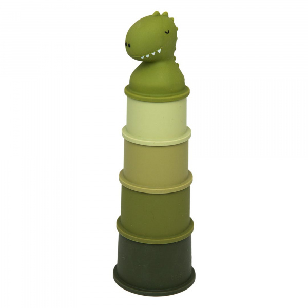 Lot de 5 gobelets empilables de bain - mr. dino Trixie