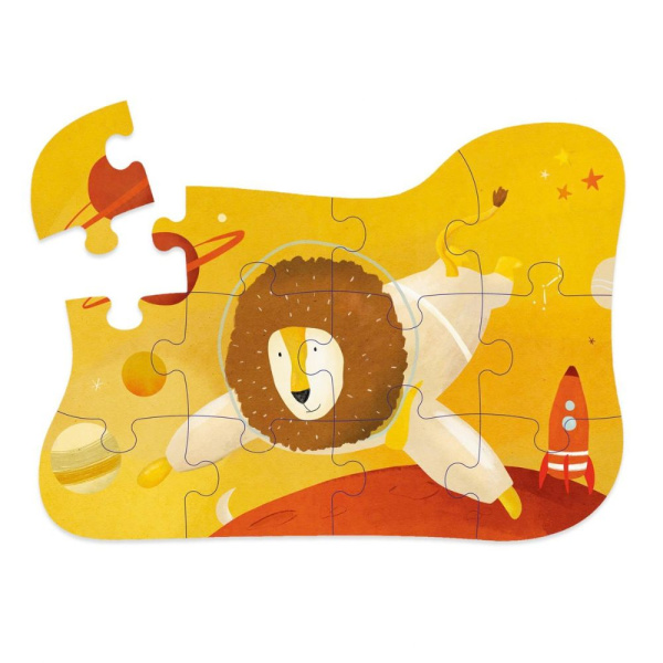 Puzzle à forme astronaute mr. lion 12 pièces Trixie