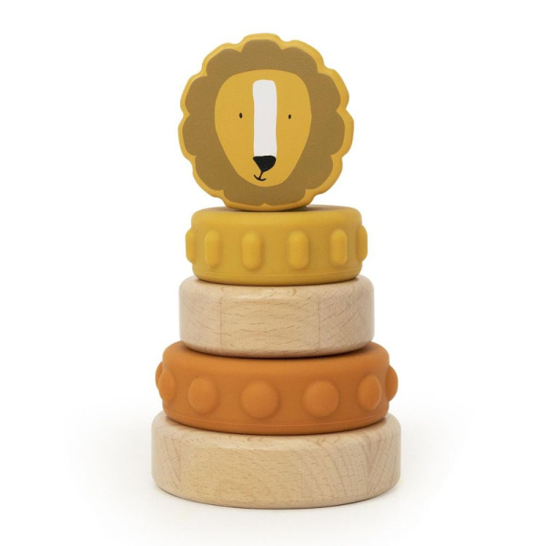 Tour à empiler en bois et silicone mr. lion Trixie