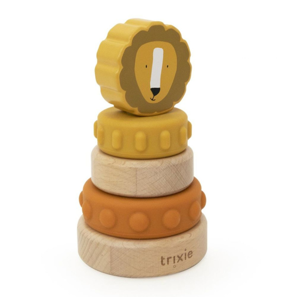 Tour à empiler en bois et silicone mr. lion Trixie
