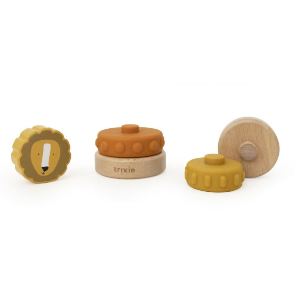Tour à empiler en bois et silicone mr. lion Trixie
