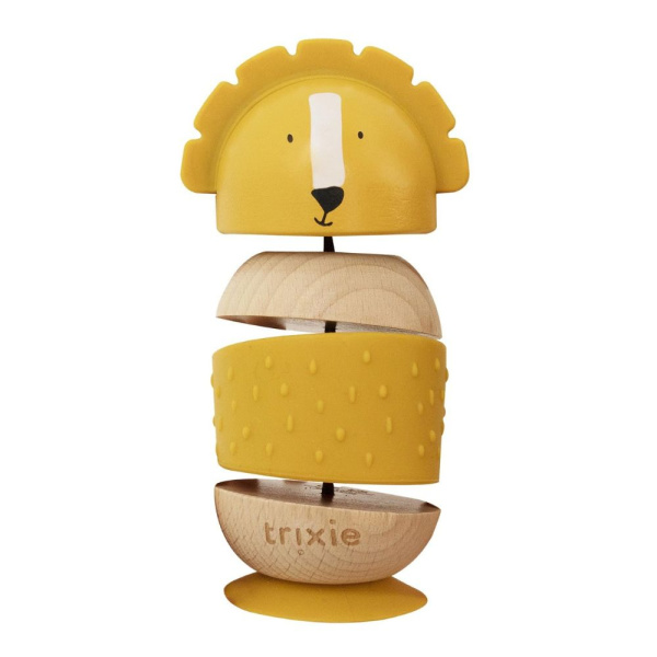 Jouet oscillant en bois et silicone avec ventouse mr. lion Trixie