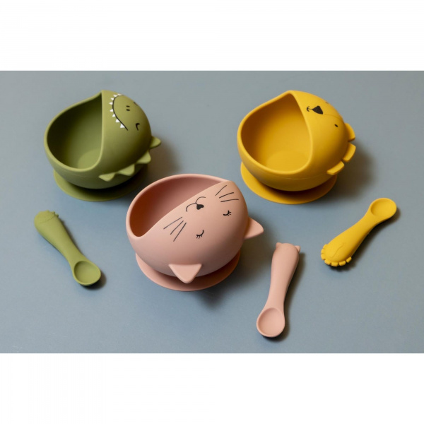 Set premier repas bébé en silicone - mr. lion Trixie