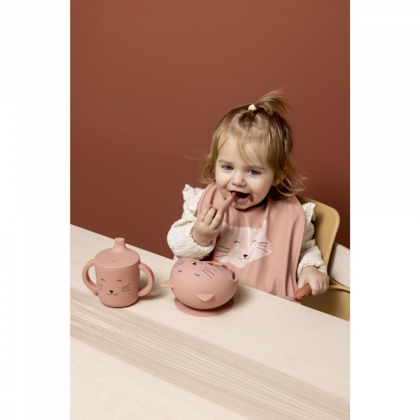Set premier repas bébé en silicone - mrs. cat Trixie