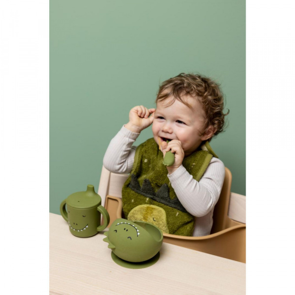 Set premier repas bébé en silicone - mr. dino Trixie