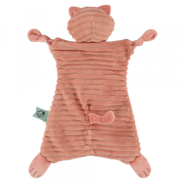 Doudou attache-tétine en velours côtelé - mrs. cat Trixie