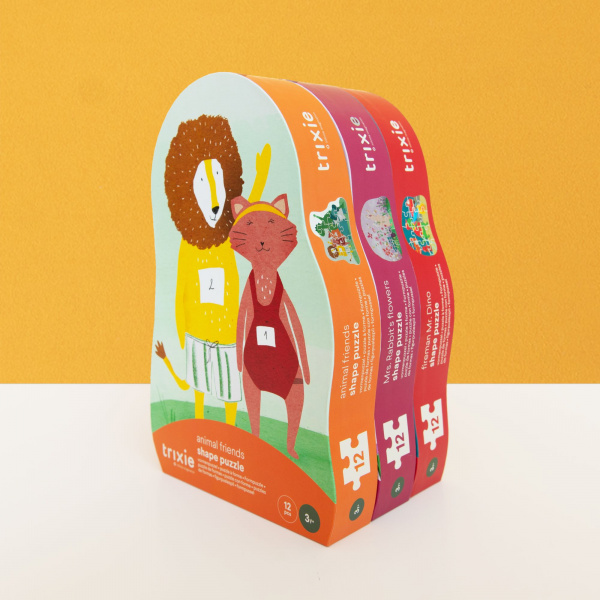 Puzzle enfant à forme - amis des animaux - 12 pièces Trixie