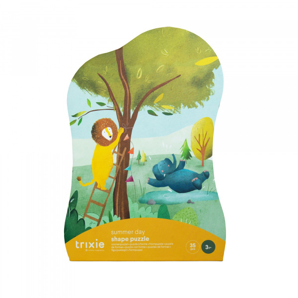 Puzzle enfant à forme - journée d'été - 35 pièces Trixie