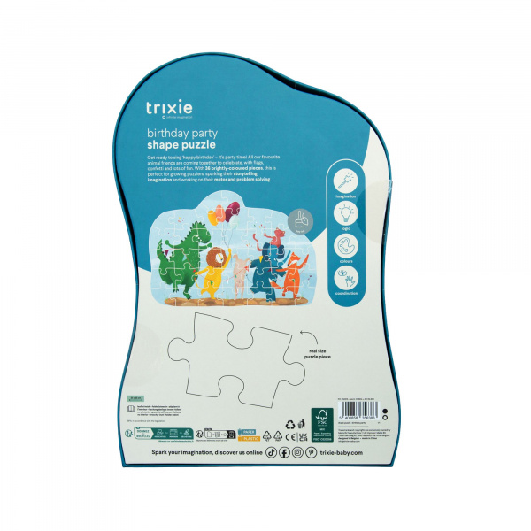 Puzzle enfant à forme - fête d'anniversaire - 36 pièces Trixie